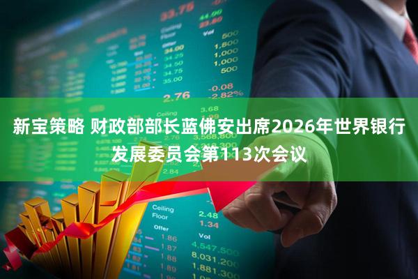 新宝策略 财政部部长蓝佛安出席2026年世界银行发展委员会第113次会议