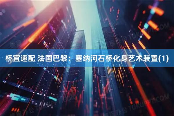 桥宜速配 法国巴黎：塞纳河石桥化身艺术装置(1)